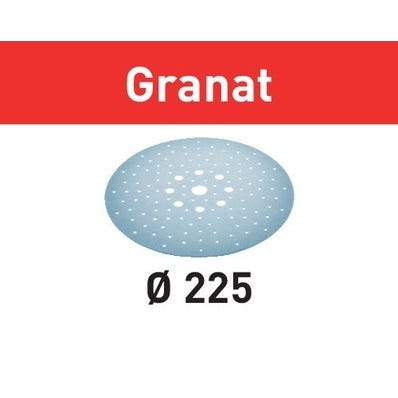 Abrasif STF Diam.225 mm/128 Grain P180 GR/25 Granat - FESTOOL