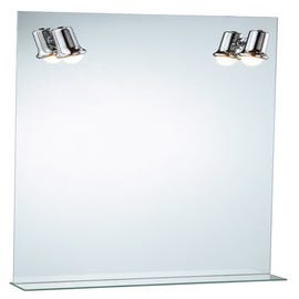Spot led pour miroir de salle de bain chromé 30 cm Fondi ❘ Bricoman