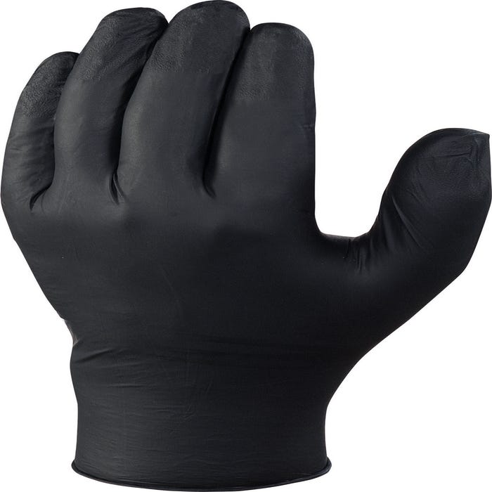 Boite de 100 gants nitrile noir T.7/8 - DELTA PLUS