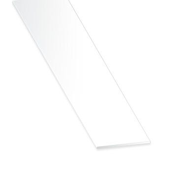 Profilé plat aluminium l.30 mm x L.250 cm blanc - CQFD