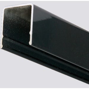 Profilé de finition en U aluminium bar gris 30 x 30 mm Long.1,98 m