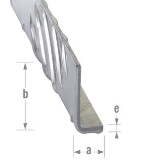 Cornière damier aluminium  25x40mm L. 100 cm - CQFD