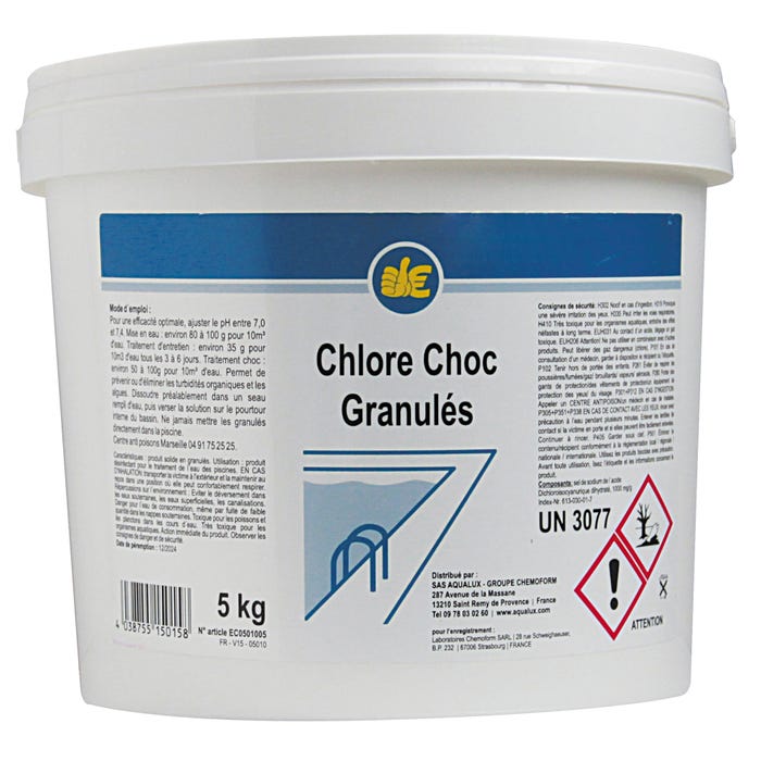 Chlore choc granule 5 kg 