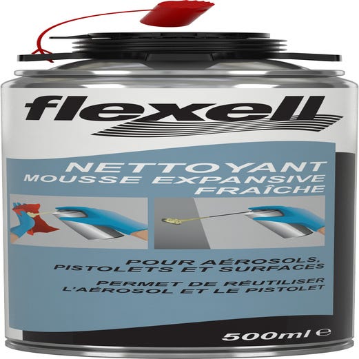 Nettoyant pour Mousse polyuréthane expansive 500 ml- FLEXELL