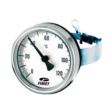 Thermomètre applique 0° à 120°C fixation collier à bracelet - WATTS