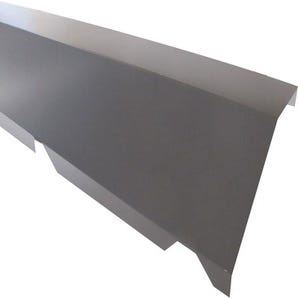 Faîtière crantée sur mur pour plaque grise Long.210 cm
