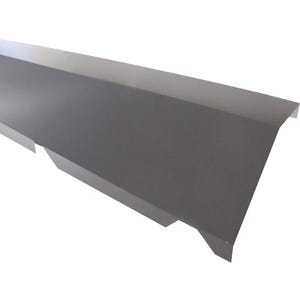 Faîtière crantée sur mur pour plaque grise Long.210 cm