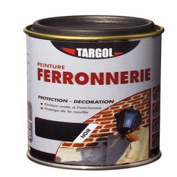 Peinture ferronerie noir mat 250 ml - TARGOL