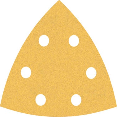 5 abrasifs anti-encrassants pour ponceuse Delta 93 x 93 mm grain 120 - BOSCH