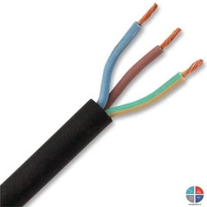 Cable électrique HO7RNF 3G 2,5 mm² au mètre - NEXANS FRANCE  