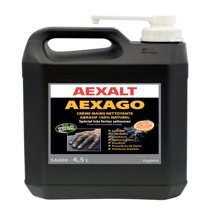 Pompe crème main nettoyante 4,5 L Aexago - AEXALT