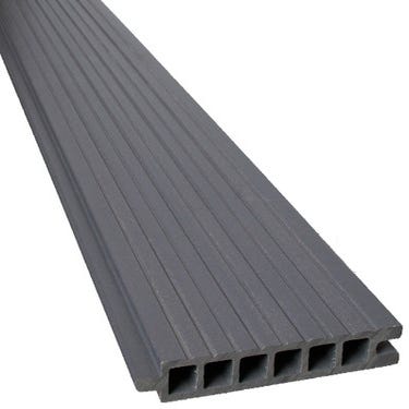 Lame clôture composite gris l.150 x Ep.22 mm Long.1,98 m