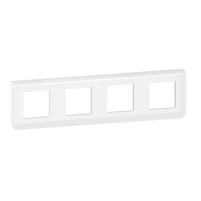 Plaque de finition horizontale Mosaic pour 4x2 modules blanc - LEGRAND