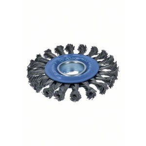 Brosse circulaire acier torsadé pour meuleuse X-Lock  Diam.115 mm - BOSCH PROFESSIONNEL