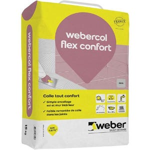 MC C2S1ET/G WEBERCOL FLEX CONF GRIS 15KG