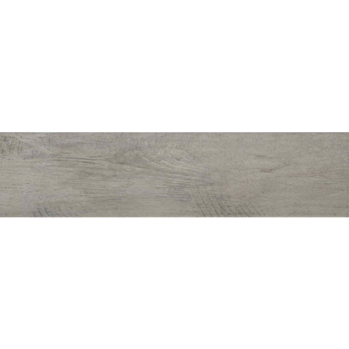 Carrelage intérieur sol et mur gris effet bois naturel l.15 x L.60 cm Amazzonia Grigio