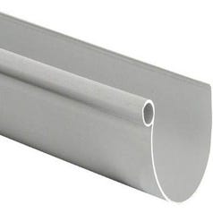 Gouttiere demi-ronde PVC grise Dév.333 mm Long.2 m
