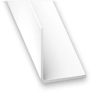 Cornière PVC blanc 10 x 10 x 1 mm L.100 cm