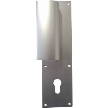 Poignée de porte demi-palière spéciale renovation aluminium argent - CHAINEY 