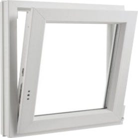 Fenêtre PVC H.75 x l.60 cm oscillo-battant 1 vantail tirant gauche blanc