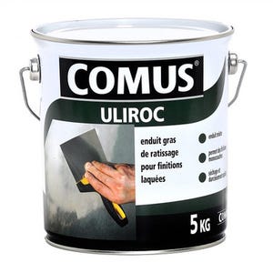 Enduit spécifique gras en pâte intérieur & extérieur 5 kg - Uliroc COMUS