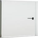 Porte de sécurité en acier blanc poussant droit H.200 x l.89 cm