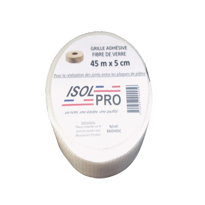 Bande autocollante adhésive pour plaque de plâtre 45ml - ISOLPRO