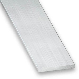 Profilé plat aluminium brut l.40 x Ep.2 mm L.250 mm