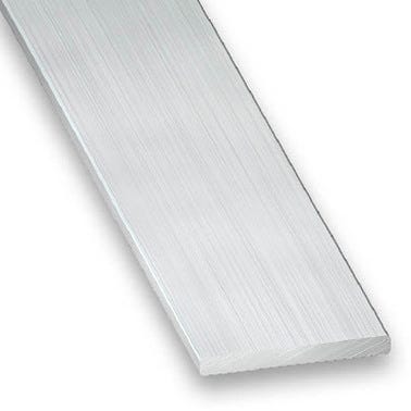 Profilé plat aluminium  l.40 x Ep.2 mm L.250 mm