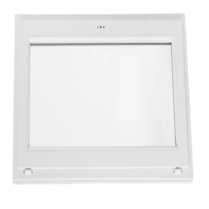 Fenêtre abattant PVC H.45 x l.40 cm oscillo-battant 1 vantail blanc