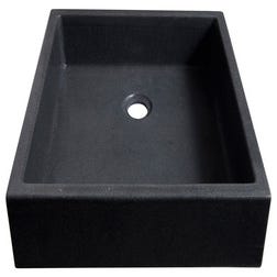 Vasque à poser carrée anthracite l.40 x P.40 cm 