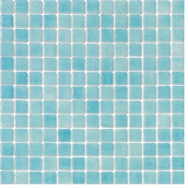 Lot de 20 mosaïques 31.6 x 31.6 cm antidérapant bleu celeste
