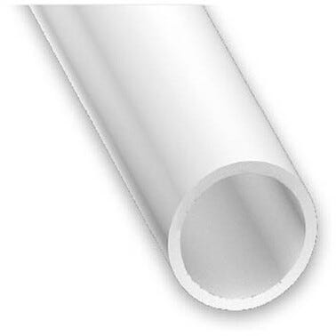 Tube rond PVC blanc Diam.10 x 1,2 mm L.100 cm - CQFD
