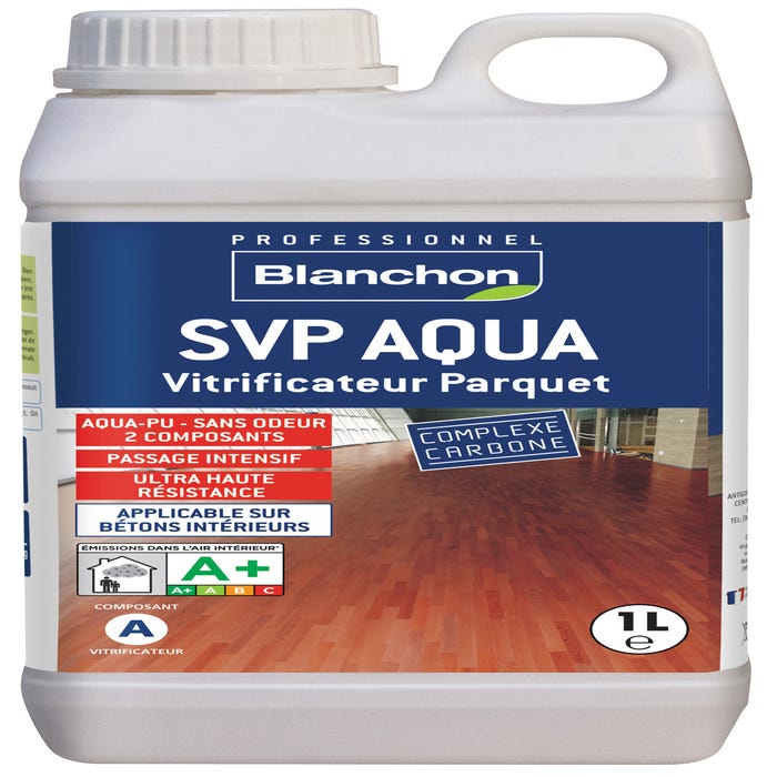 Vitrificateur parquet trafic intense mat 1 L SVP Aqua - BLANCHON