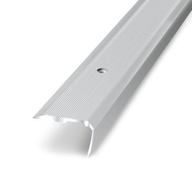 Nez de marche aluminium strié à visser L.170 x l.3,60 cm Tecnis