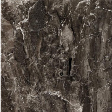Carrelage intérieur effet marbre brillant l.45 x L.45 cm Dabo marengo