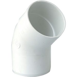 Coude 45° PVC blanc Diam.80 mm - GIRPI