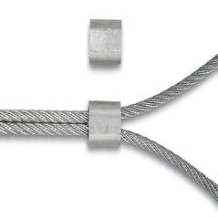 Manchons aluminium pour cable Diam.4 mm 2 pièces