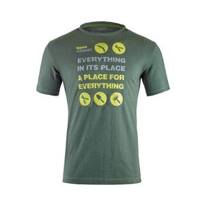 T-shirt de travail vert rifle T.XXL - KAPRIOL
