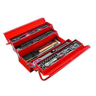 Caisse à outils métal + 113 outils - SAM OUTILLAGE