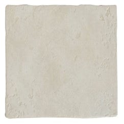 Sol intérieur blanc effet pierre l.33 x L.50 cm Abbazie