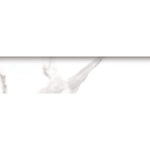 Plinthe carrelage effet marbre H.8 x L.60 cm - Florencia blanc (lot de 10)