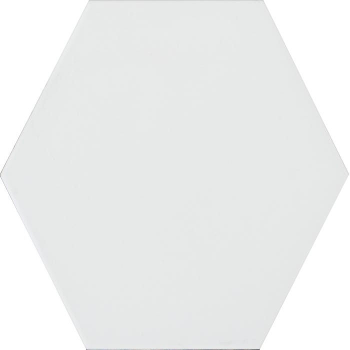 Carrelage sol intérieur effet marbre 19,8x22,8 cm - FLAT WHITE