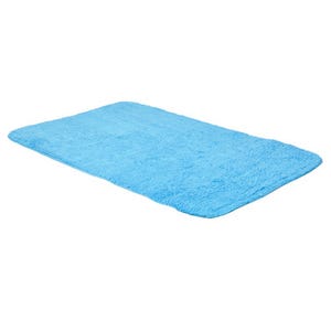 Tapis de bain coton super soft bleu l.45 x L.75 cm 