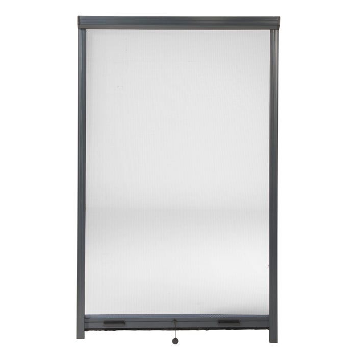 Moustiquaire enroulable en aluminium blanc H.160 x l.100 cm