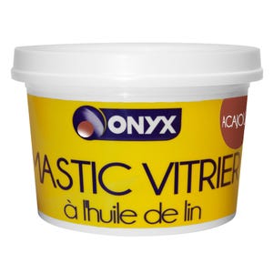 Mastic vitrier à huile de lin acajou 1 kg - ONYX