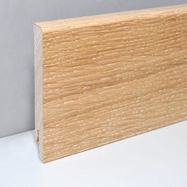 Plinthe bois effet bois H.8 x Ep.1,4 cm Long.2,15m Chêne Naturel