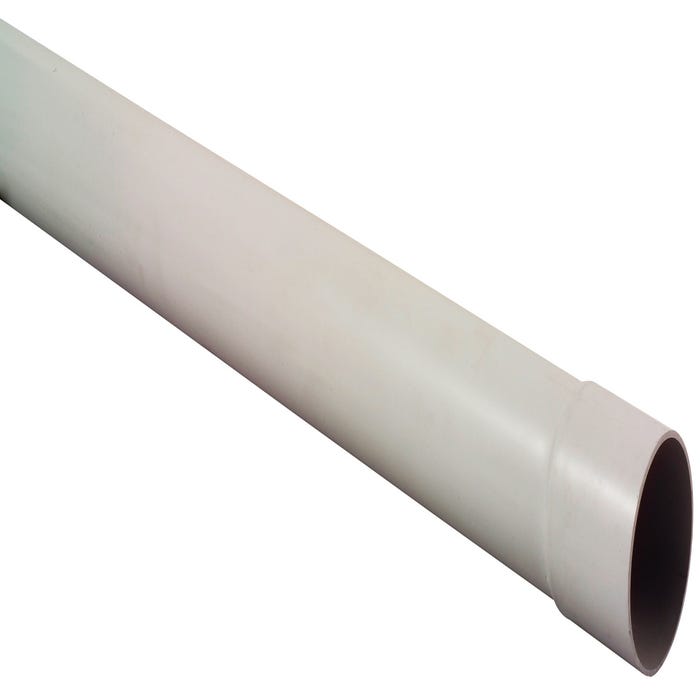 Tuyau de descente PVC gris Diam.80 mm Long.2,8 m - GIRPI