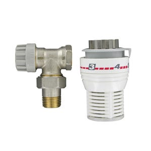 Kit robinet thermostatique équerre 15 x 21 (1/2") - COMAP