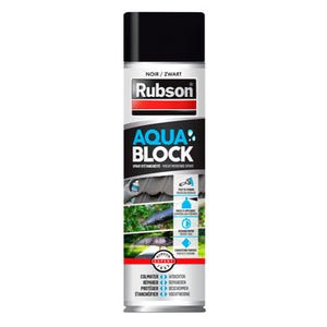 Revêtement d'étanchéité en spray noir 300 ml Aquablock - RUBSON